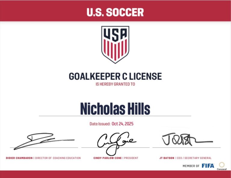 USSF Goalkeeper C License